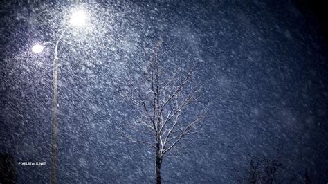 Dark Winter Night Wallpaper