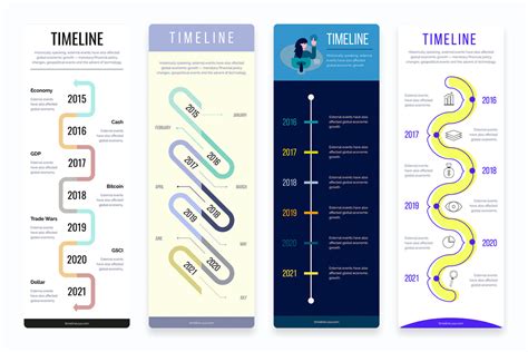 Timeline Vertical Infographics Templates – Slidewalla