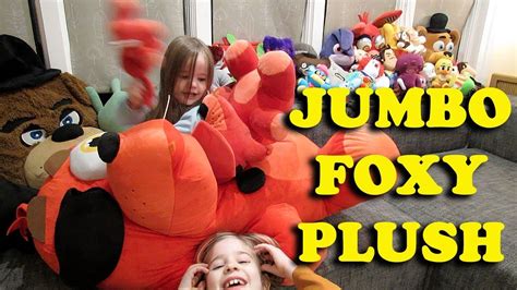 Jumbo FOXY Plush UNBOXING_40 Inch GIANT FNAF TOY REVIEW_Five Nights at ...