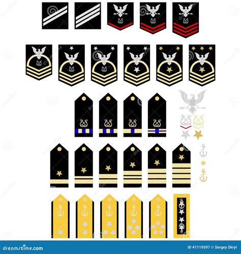 Insignia of the U.S. Navy stock vector. Illustration of sign - 41119597