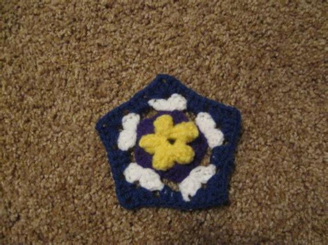 Crochet Flower Pentagon Pattern PDF File - Etsy