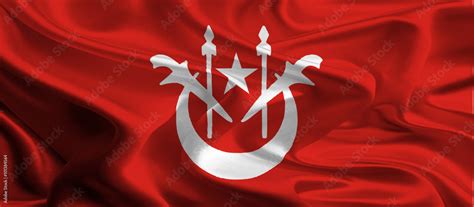 Flag of Kelantan, Malaysia Stock Illustration | Adobe Stock