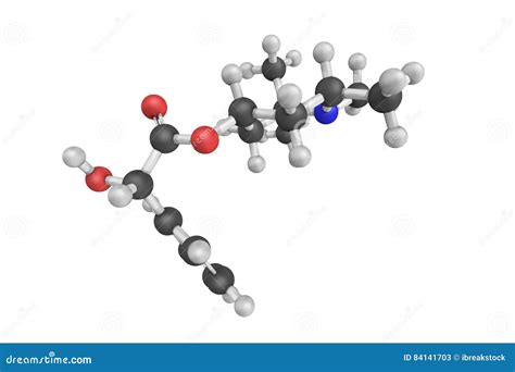 Eucatropine Hydrochloride, a Biochemical Carbohydrate. 3d Model Stock ...