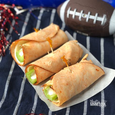 Buffalo Chicken Roll-Ups Recipe for the Big Game - Thrifty Minnesota