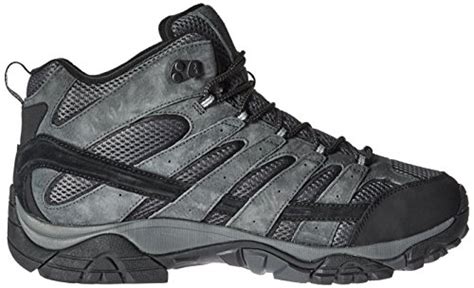 Merrell Men's Moab 2 Mid Waterproof Hiking Boot, Granite, 9 2E US ...