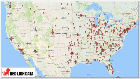 AMC Theatres Store Map - Red Lion Data