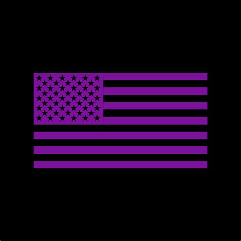 Purple American Flag