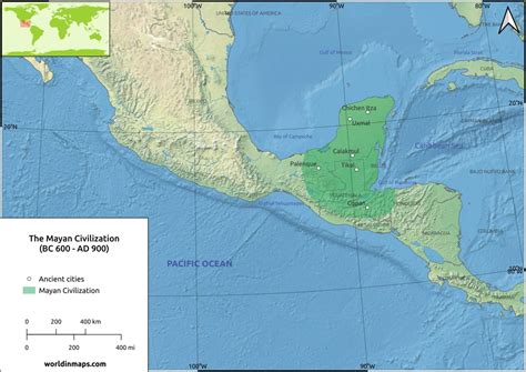 The Mayan civilization - World in maps