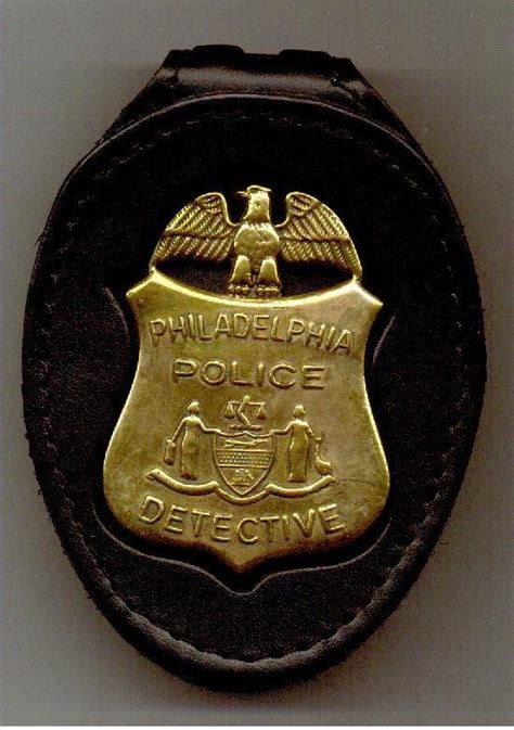 Philadelphia Police Detective Badge Large Belt Clip (Badge Not Included)