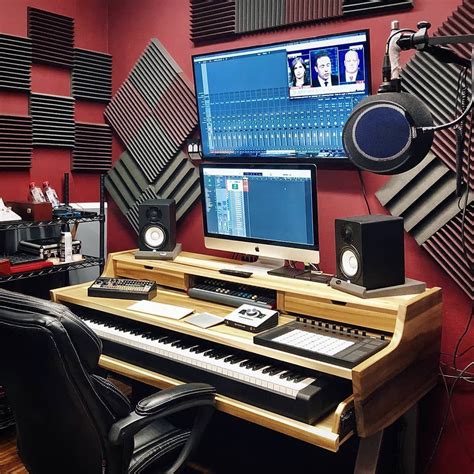 Desk Design Ideas | Music studio room, Home studio music, Home studio setup