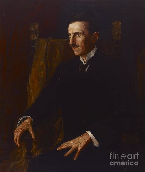 Nikola Tesla Painting by Vilma Lwoff-Parlaghy - Pixels