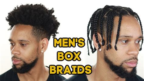 Single Braids For Men With Fade