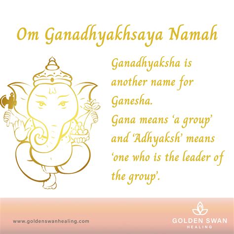 GANESHA MANTRA – Golden Swan Healing