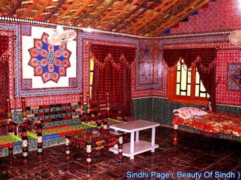 Colourful Traditional Drawing Room in Sindh Province Pakistan ...