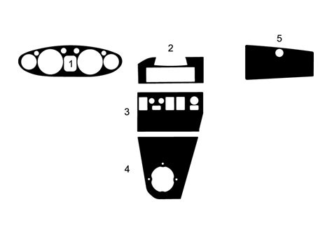 MG MGB 1972-1976 Woodgrain Dash Kits | DIY Wood Dash Trim Kit