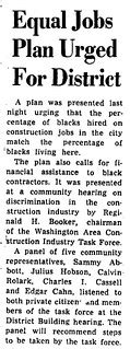 Community hearing told of construction job bias: 1970 | Flickr