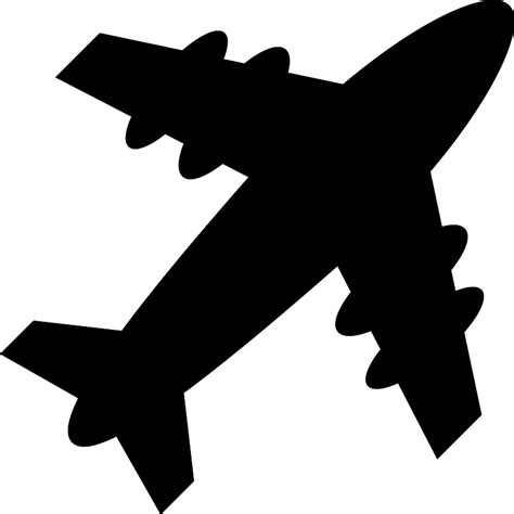 Airplane Silhouette Vector SVG Icon - SVG Repo