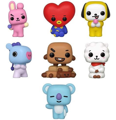 Funko Pop! Animation Idols Bts 7 Pack Figuras Bt21 Mascotas | Rainbow ...