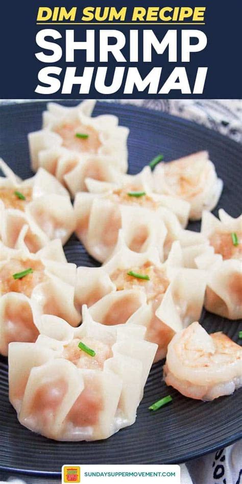 Shrimp shumai is a staple dim sum recipe made with ginger and garlic ...