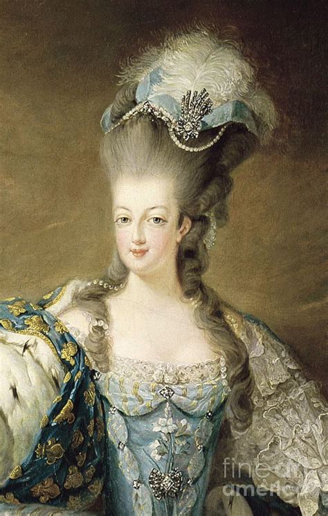 Portrait Of Marie Antoinette Painting - Portrait of Marie Antoinette by Jean-Baptiste Andre ...