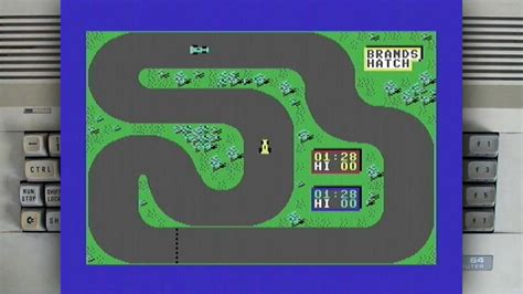 On Track Racing on a Commodore 64 - YouTube