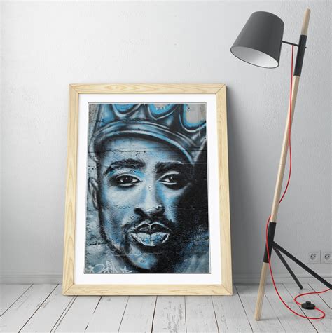 Tupac Graffiti Poster Framed Wall Art Print Picture Home | Etsy