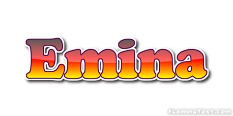 Emina Logo | Free Name Design Tool from Flaming Text