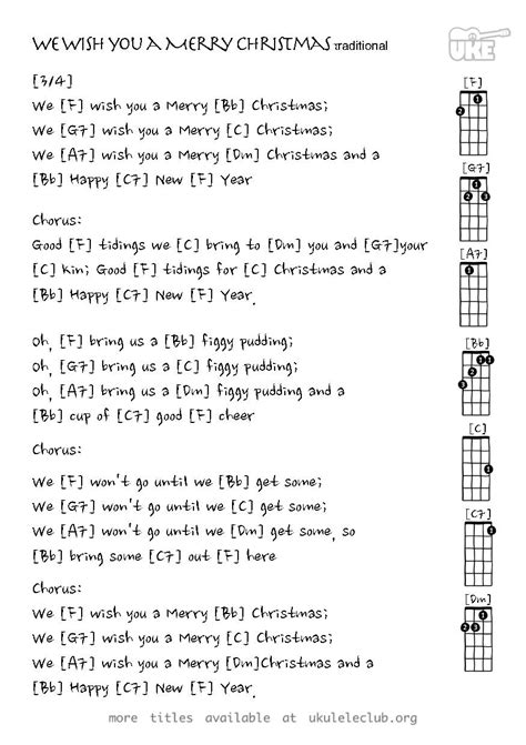 PDF thumbnail should appear here | Christmas ukulele songs, Christmas ...