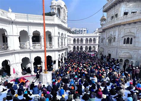 Shiromani Akali Dal (SAD) party leaders and workers offer prayers at the Golden Temple on the ...