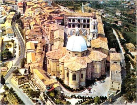 Aerial view of the Basilica Shrine of Our Lady of Loreto, Italy | Italy ...