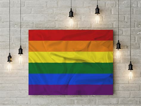 Pride Rainbow Flag Canvas Wall Art Celebrate Pride Pride - Etsy