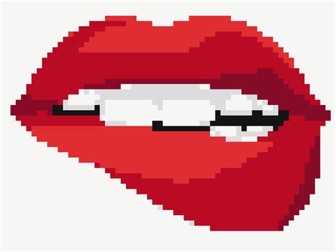 Quilt Pattern “Lips” | YouPatch | Quilt patterns, Pixel art, Quilts