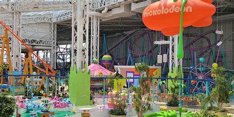 The Nickelodeon Universe in the American Dream Mall in 2024