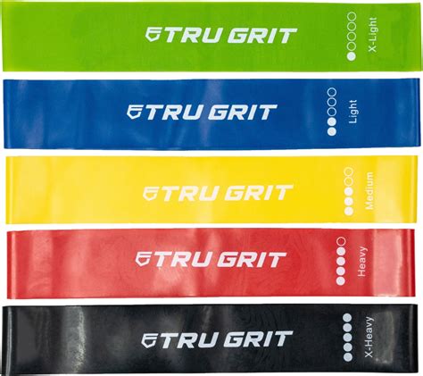 Best Buy: Tru Grit Power Loop Resistance Bands 5 Piece Bundle Multi Color Multi Color BAND1000