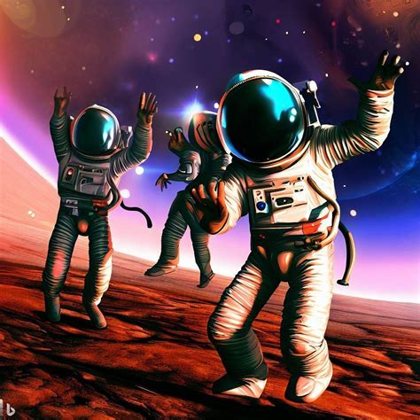 Astronaut Dance Party by 583302 on DeviantArt