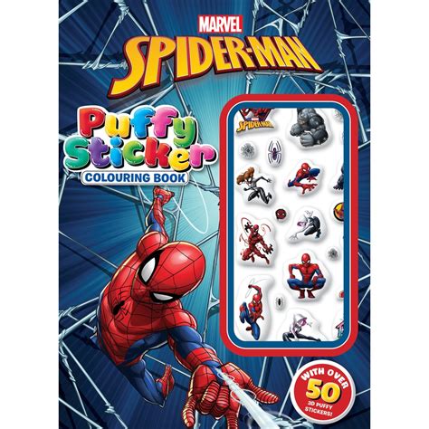 Spider-Man: Puffy Sticker Colouring Book (Marvel) | BIG W