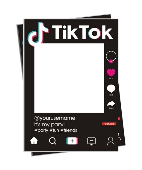 TikTok Selfie Frame | Photo Props for any occasion | Adva