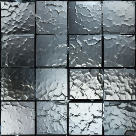 Premium AI Image | Macro shot of a silver brick texture with a metallic sheen