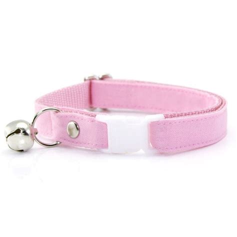 Cat Collar - "Color Collection - Pastel Pink" - Baby Pink Cat Collar ...