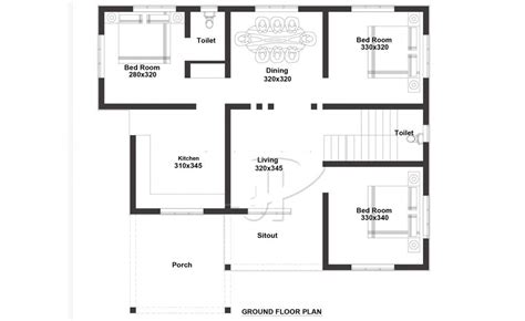 1000 Sq Ft 3BHK Modern Single Floor House and Plan - Home Pictures