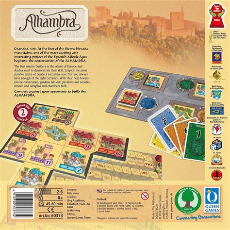 Alhambra Board Game [New] - Contemporary Manufacture