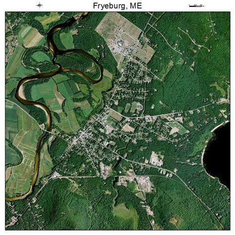 Aerial Photography Map of Fryeburg, ME Maine