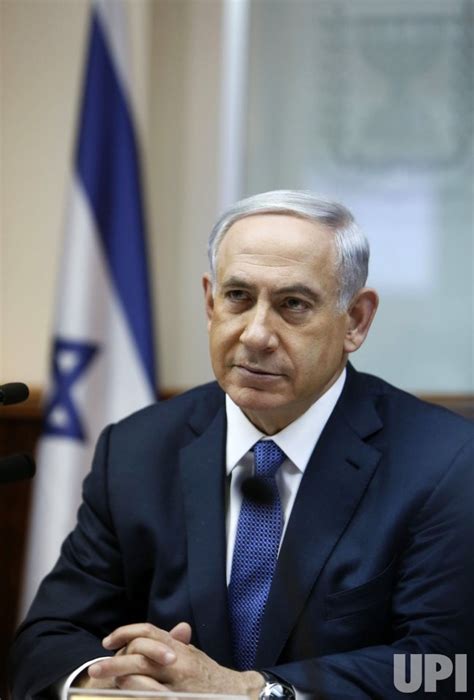 Photo: Israeli Prime Minister Benjamin Netanyahu speaks in Jerusalem ...