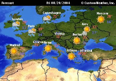 Map Of Weather Forecast - Ricki Chrissie