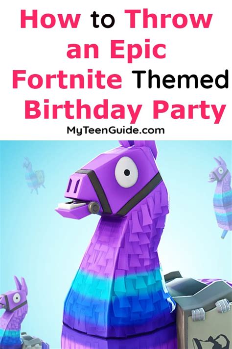 Fortnite Themed Birthday Party Ideas