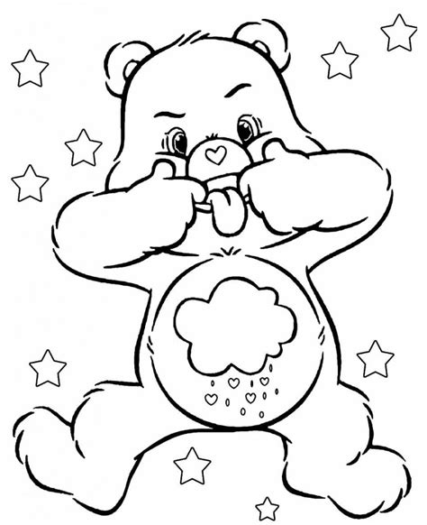 Grumpy Care Bears Coloring Pages