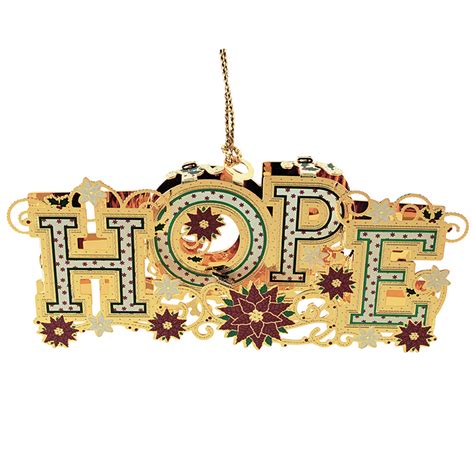 Christmas Hope Ornament | Chemart Ornaments | Solid Brass Ornament