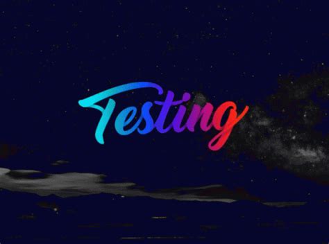 Testing Neon Colorful Word Art GIF | GIFDB.com