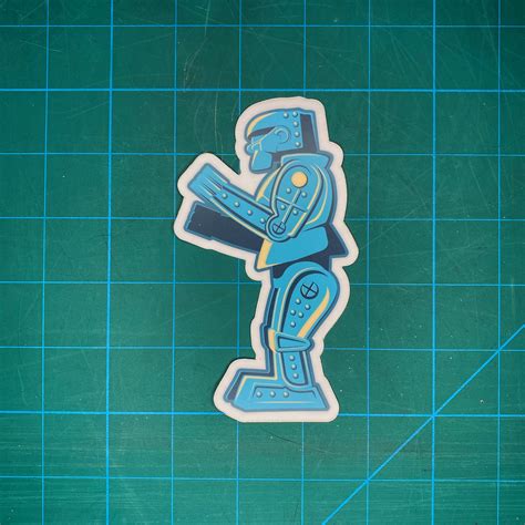 Rock 'em Sock 'em Robots Vinyl Sticker blue - Etsy