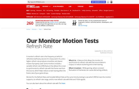 Our Monitor Motion Tests: Refresh Rate - RTINGS.com